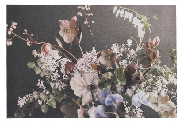 Zamatový nástenný panel s kvetmi Florien 9 - 35 * 45 * 1cm