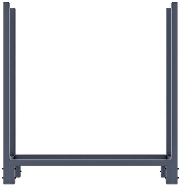Stojan na drevo Martin S s plachtou - 25x110x115 cm, oceľ antracit