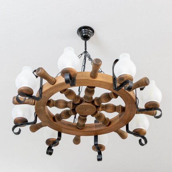 Brilagi - Luster na reťazi TIMONA 8xE14/40W/230V pr. 70 cm buk