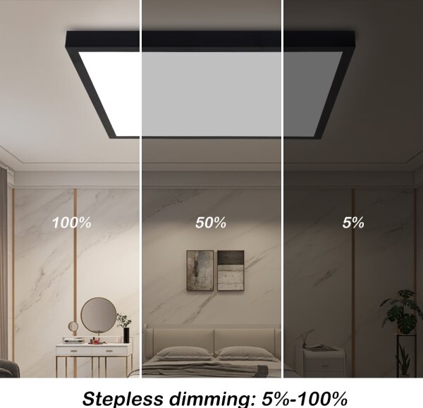 Brilagi-LED Stmievateľné kúpeľňové svietidlo FRAME SMART LED/50W/230V IP44 čierne + DO