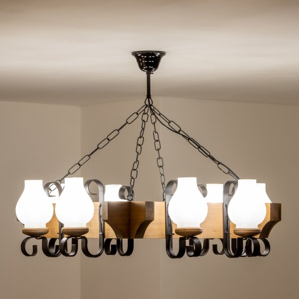 Brilagi - Luster na reťazi QUEEN 8xE14/40W/230V buk