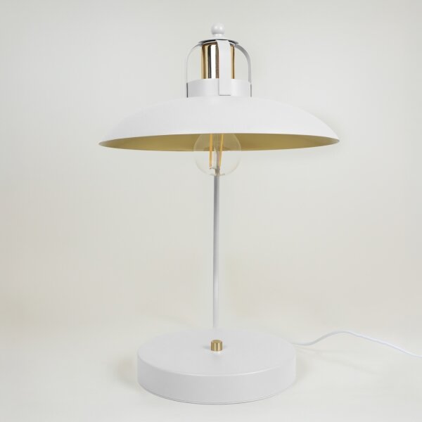 Brilagi - LED Stolná lampa FLAMENGO 1xE27/60W/230V biela