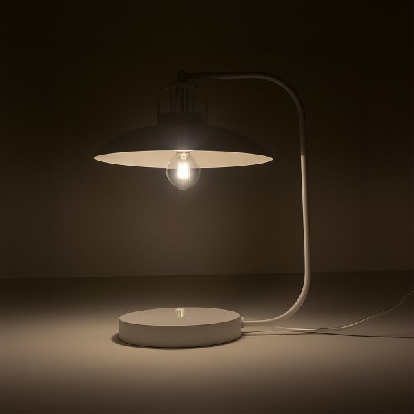 Brilagi - LED Stolná lampa FLAMENGO 1xE27/60W/230V biela