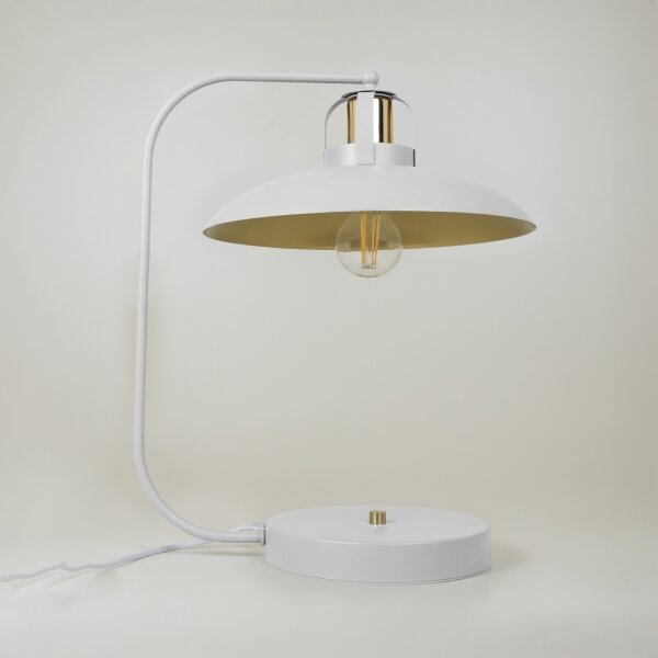 Brilagi - LED Stolná lampa FLAMENGO 1xE27/60W/230V biela