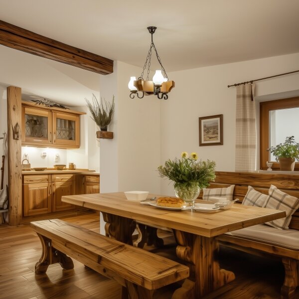 Brilagi - Luster na reťazi QUEEN 3xE14/40W/230V buk/orech