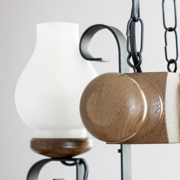 Brilagi - Luster na reťazi RUSTIC 2xE14/40W/230V buk/orech