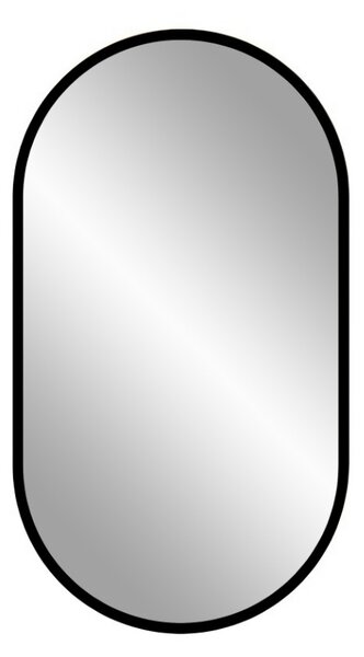 LED zrkadlo APOLLO | čierna 50 x 90 cm