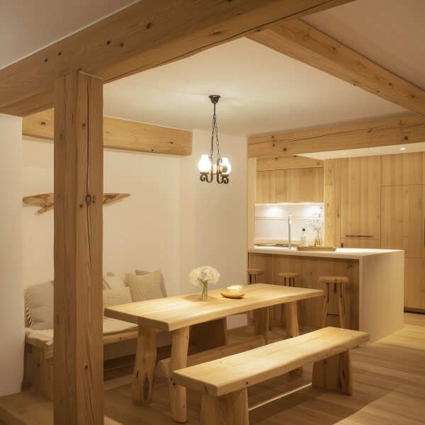 Brilagi - Luster na reťazi RUSTIC 2xE14/40W/230V buk