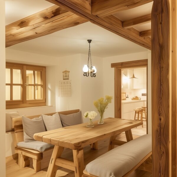Brilagi - Luster na reťazi RUSTIC 2xE14/40W/230V buk/orech