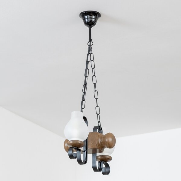Brilagi - Luster na reťazi RUSTIC 2xE14/40W/230V buk/orech
