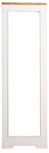 Vysoké zrkadlo Brenna - biela/hnedá