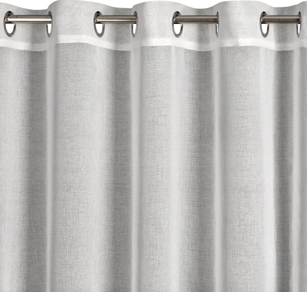 ZÁCLONA NA KRÚŽKOCH MOLLY 350 X 150 CM BIELA
