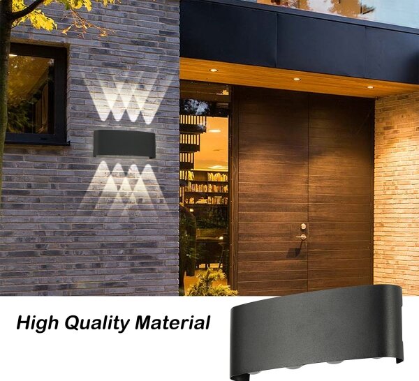 Brilagi - LED Vonkajšie nástenné svietidlo FLAREBOX LED/8W/230V čierne IP65