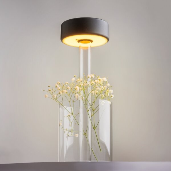 Maytoni MOD229TL-L3B3K1 - LED stmievateľná prenosná stolná lampa 3W/5V čierna/čí