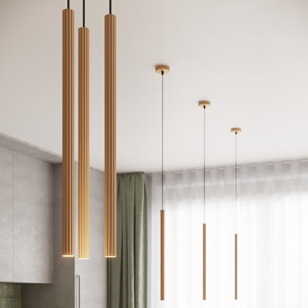 Sollux SL.1342 - Luster na lanku ARCHE 3xG9/8W/230V zlatá