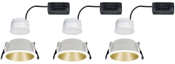 Paulmann 93406 - SADA 3xLED/6,5W IP44 Stmievateľné kúpeľňové svietidlo COLE 230V