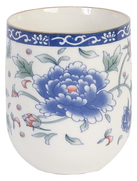 Clayre & Eef Čajový pohár modrý - pr 6 * 8 cm