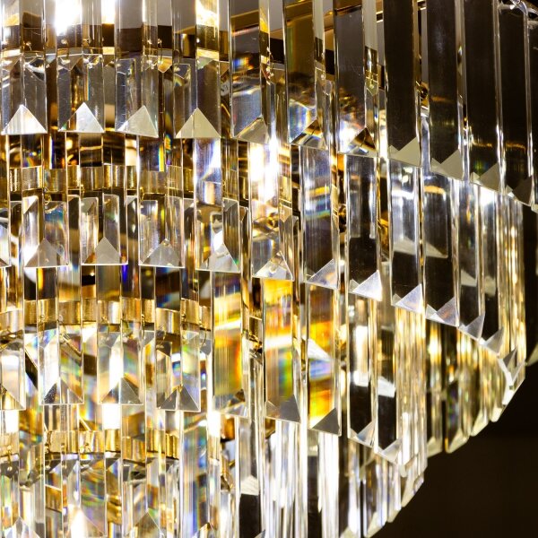 Brilagi - Prisadený luster CRYSTAL 5xE14/40W/230V zlatá