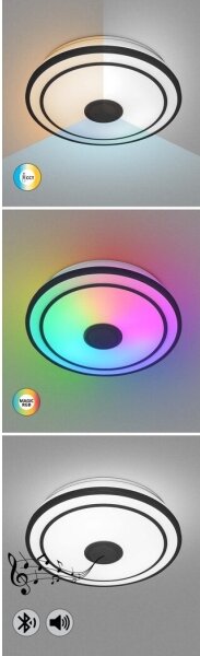 Rabalux 71030 - LED RGB Stmievateľné stropné svietidlo NIKOLAUS LED/24W/230V