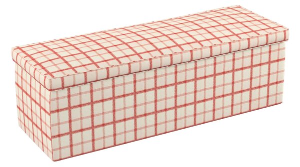 Truhlica čalúnená farba produktu červená látka vzorované