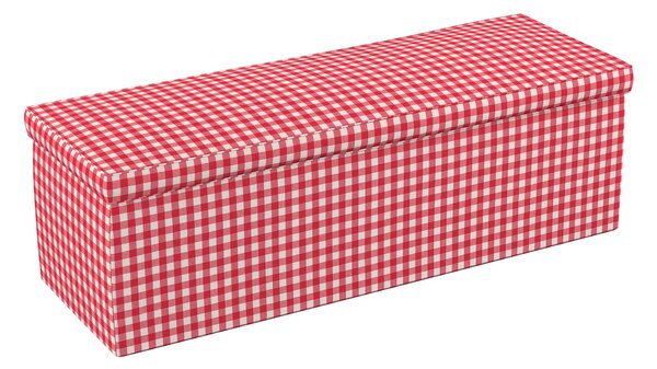 Truhlica čalúnená farba produktu červená látka vzorované
