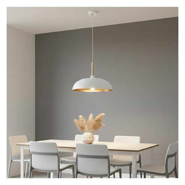 Brilagi - Luster na lanku ABRAHAM 1xE27/60W/230V pr. 45 cm biela