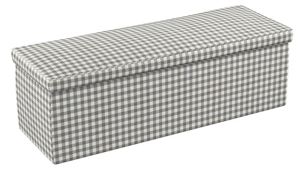 Truhlica čalúnená farba produktu sivá látka vzorované