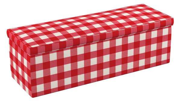 Truhlica čalúnená farba produktu červená látka vzorované