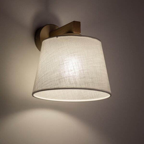 Brilagi - Nástenná lampa LATTE SABIA 1xE27/15W/230V borovica/biela