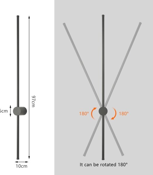 Brilagi - LED Vonkajšie nástenné svietidlo AURA LED/20W/230V 3000K IP54 antracit