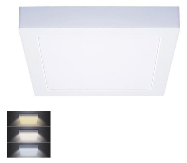 Solight WD173 - LED stropné svietidlo LED/18W/230V 3000/4000/6000K 22x22 cm biela