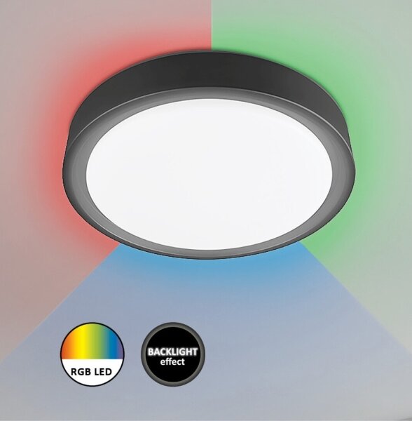 Rabalux - LED RGB stlmiteľné stropné svietidlo so senzorom LED/28W/230V + diaľkové ovládanie