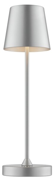 Brilliant - LED stmievateľná nabíjateľná dotyková stolová lampa ELORA LED/2,5W/5V 2700K IP44 strieborná