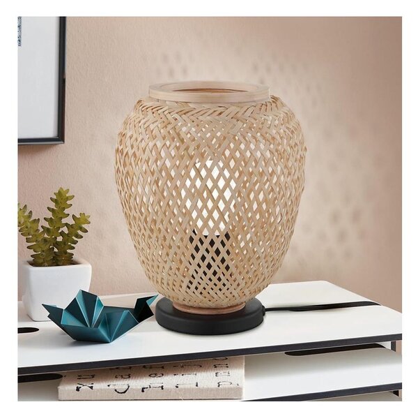 Eglo 55699 - Stolná lampa DEMBLEBY 1xE27/40W/230V béžová