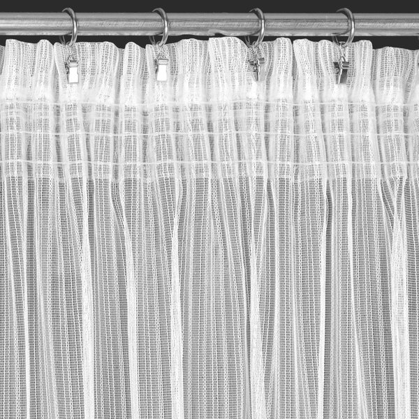 ZÁCLONA NA PÁSKE NOELIA 300X270 CM BIELA