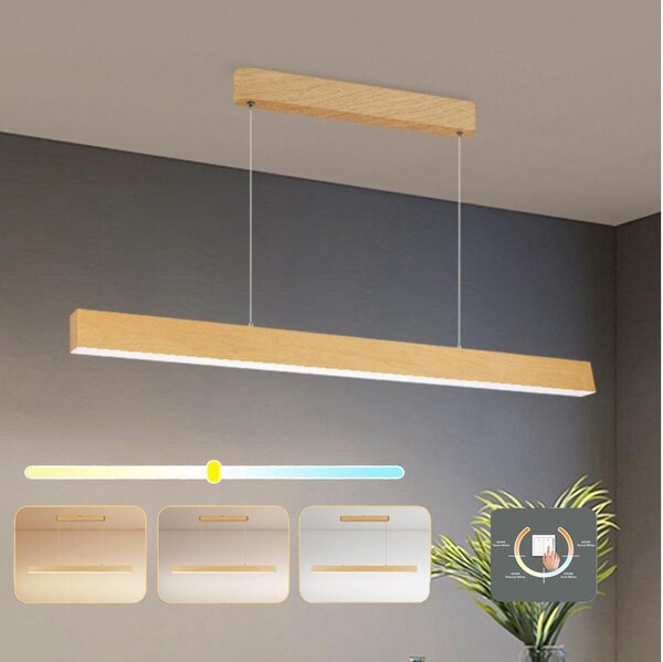 Brilagi - LED luster na lanku SLEEKLINE LED/40W/230V 3000/4500/6000K dubový dekor