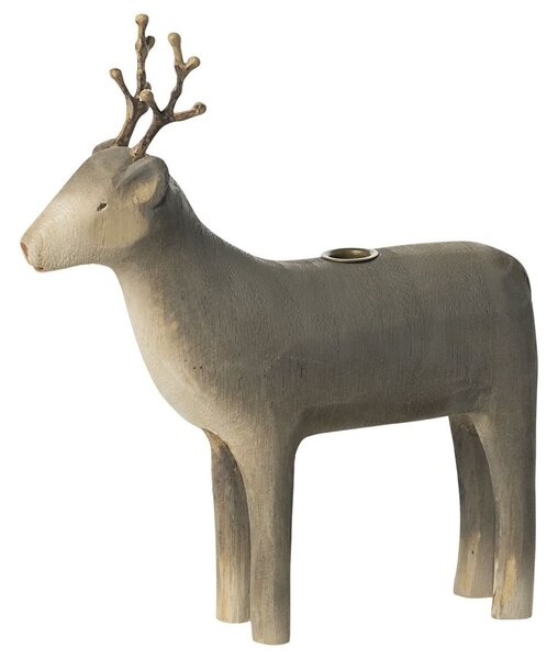 Drevený svietnik Reindeer Medium