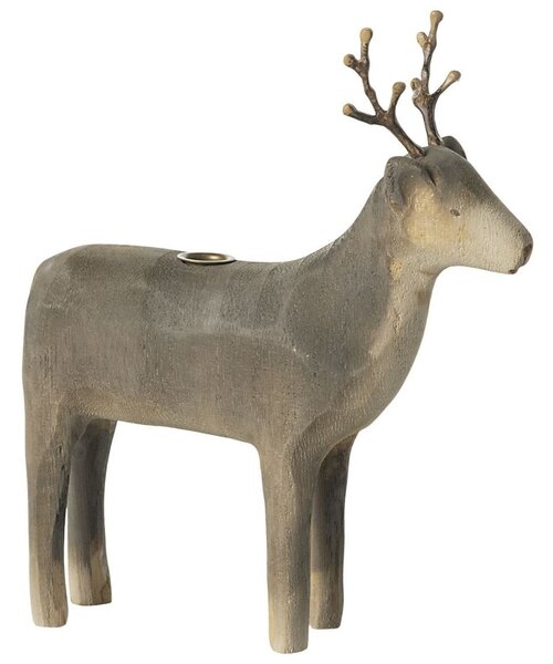 Drevený svietnik Reindeer Medium