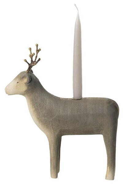 Drevený svietnik Reindeer Medium