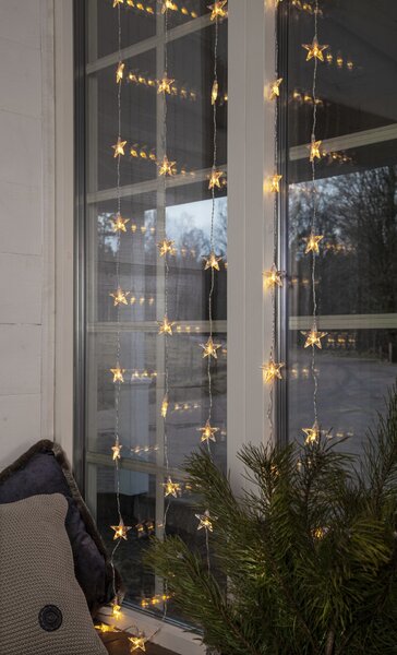 Svetelný LED záves Star Curtain 90 × 200 cm