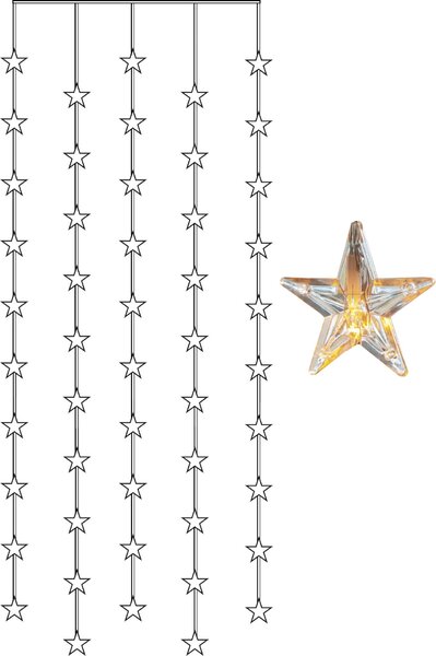 Svetelný LED záves Star Curtain 90 × 200 cm