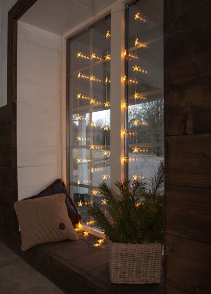 Svetelný LED záves Star Curtain 90 × 200 cm