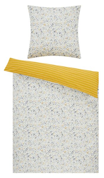 Posteľná bielizeň FLOWER FIELD žltá, 80x80 a 135x200 cm