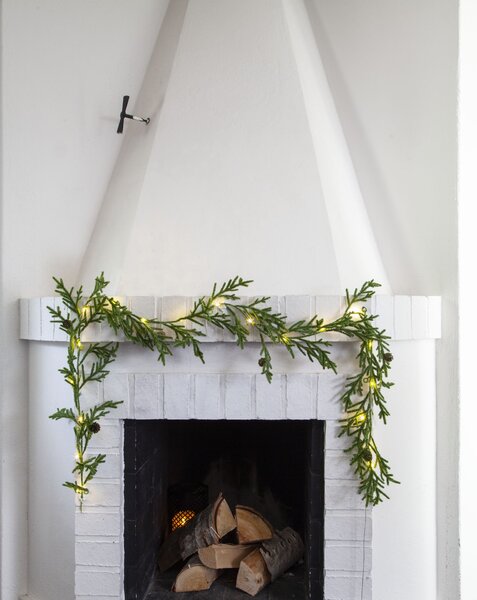 Svietiaci vianočný veniec Thuja 45 cm