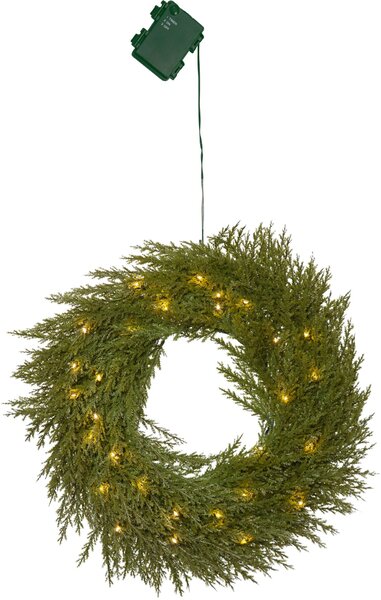 Svietiaci vianočný veniec Thuja 45 cm