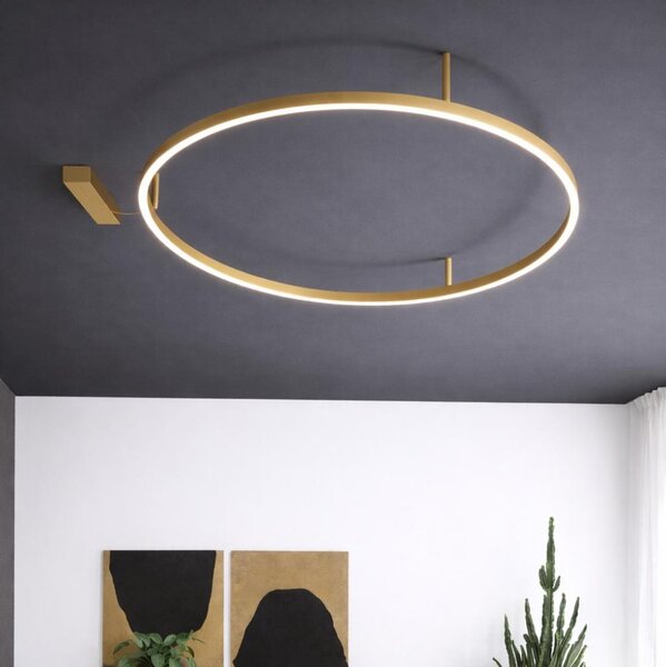 Ideal Lux - LED stropné svietidlo ORACLE SLIM LED/29W/230V 3000K pr. 50 cm zlaté