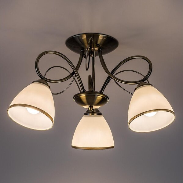 Brilagi - Prisadený luster FRED 3xE27/60W/230V, priemer 59 cm, bronzový