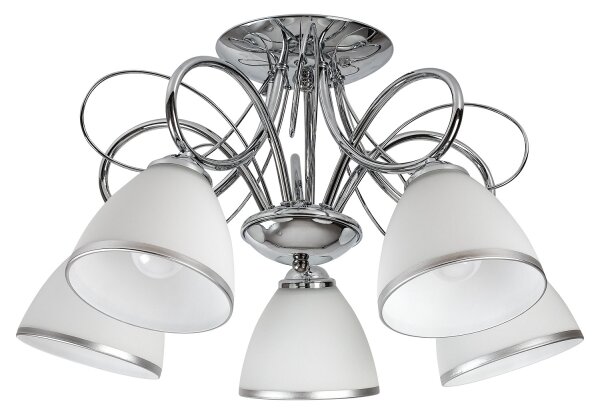 Brilagi - Prisadený luster FRED 5xE27/60W/230V, priemer 59 cm, lesklý chróm