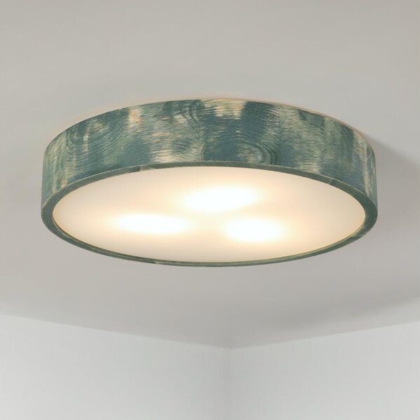 Brilagi - Stropné svietidlo PINO 3xE27/15W/230V borovica/zelená pr. 47,5 cm