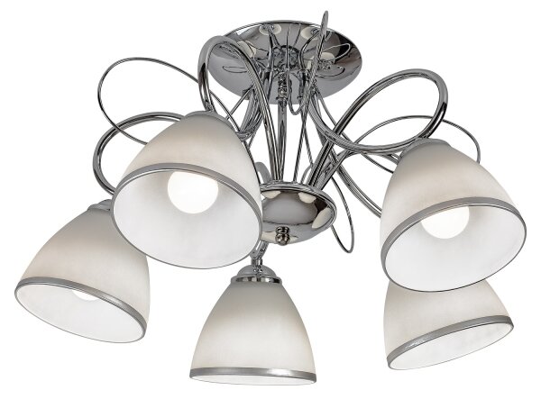 Brilagi - Prisadený luster FRED 5xE27/60W/230V, priemer 59 cm, lesklý chróm